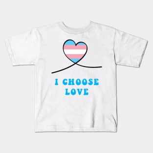 Pride heart I choose love Kids T-Shirt